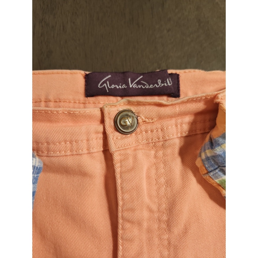 Gloria Vanderbilt Amanda Capris Women Size 6 Pink Cotton Stretch Slimming Summer - Picture 7 of 15